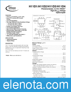 Infineon H11D1 datasheet
