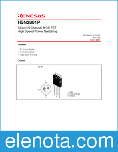 Renesas H5N2801P datasheet