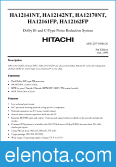 Hitachi HA12142NT datasheet