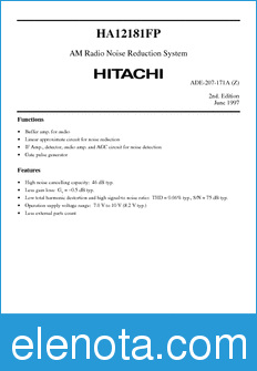 Hitachi HA12181FP datasheet