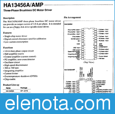 Producent HA13456A/AMP datasheet