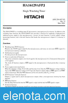 Hitachi HA16129AFPJ datasheet