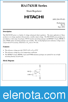 Hitachi HA17431HLP datasheet