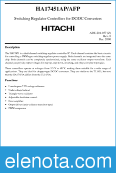 Hitachi HA17451AFP datasheet