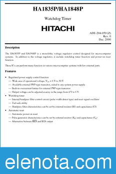 Hitachi HA1848P datasheet