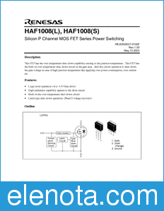 Renesas HAF1008(L) datasheet
