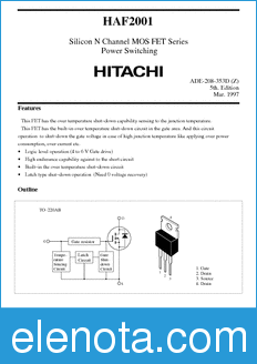 Hitachi HAF2001 datasheet