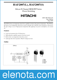 Hitachi HAF2007(L) datasheet