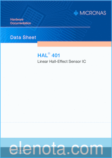 Micronas HAL401 datasheet