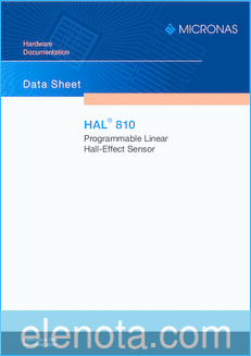 Micronas HAL810 datasheet
