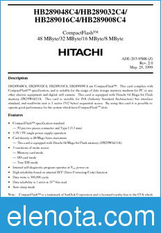 Hitachi HB289008C4 datasheet
