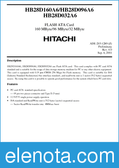 Hitachi HB28D096A6 datasheet