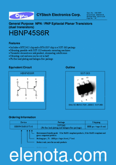 Cystech Electonics HBNP45S6R datasheet