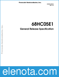 Freescale HC05E1GRS datasheet