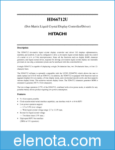 Hitachi Semiconductor HCD66712UA03BP datasheet