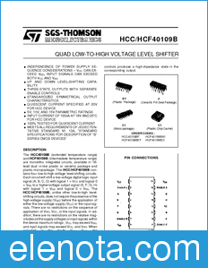 STMicroelectronics HCF40109M013TR datasheet