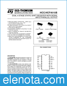 STMicroelectronics HCF4015M013TR datasheet