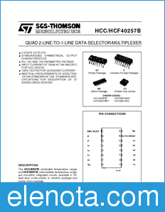 STMicroelectronics HCF40257M013TR datasheet