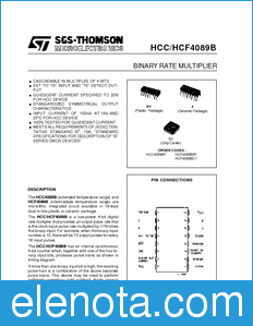 STMicroelectronics HCF4089BEY datasheet