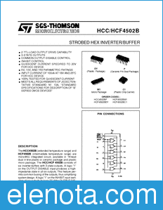 STMicroelectronics HCF4502M013TR datasheet