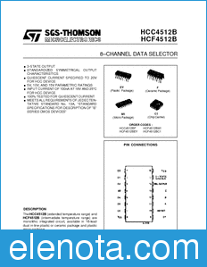 STMicroelectronics HCF4512M013TR datasheet