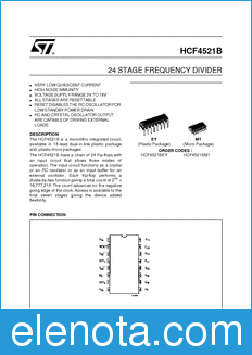 STMicroelectronics HCF4521BEY datasheet