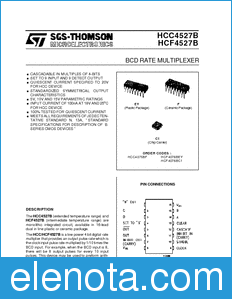 STMicroelectronics HCF4527BEY datasheet