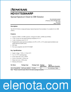 Renesas HD151TS304ARP datasheet