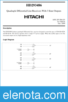 Hitachi HD293486 datasheet