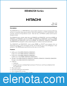 Hitachi HD404324U datasheet
