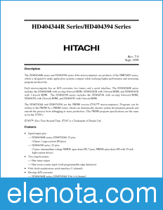 Hitachi HD404341R datasheet