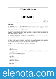 Hitachi HD404354S datasheet