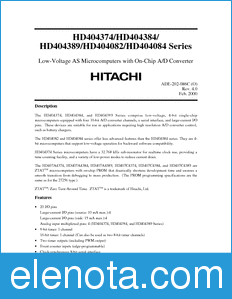 Hitachi HD404372 datasheet