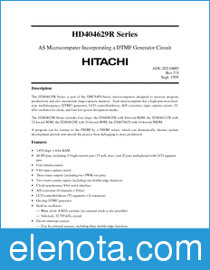 Hitachi HD4046212R datasheet