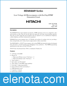 Hitachi HD4046612 datasheet