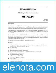 Hitachi HD4048412 datasheet