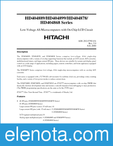 Hitachi HD404888 datasheet