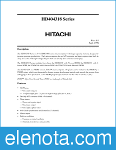 Hitachi HD4074318 datasheet