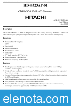 Hitachi HD49323AF-01 datasheet