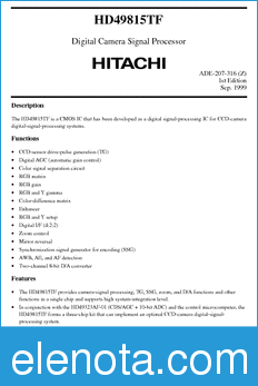 Hitachi HD49815TF datasheet