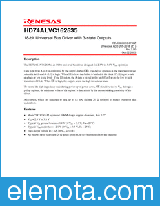 Renesas HD74ALVC162835 datasheet