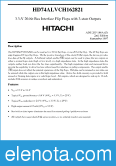 Hitachi HD74ALVCH162821 datasheet