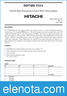 Hitachi HD74BC533A datasheet