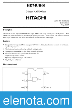 Hitachi HD74UH00 datasheet