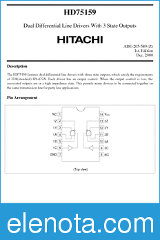 Hitachi HD75159 datasheet