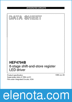 Philips HEF4794B datasheet