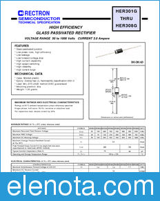 Rectron HER307G-B datasheet