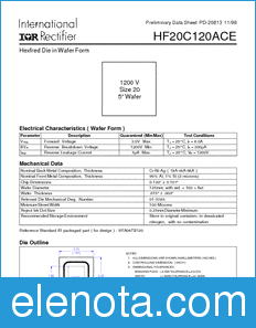 International Rectifier HF20C120ACE datasheet