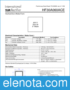 International Rectifier HF30A060ACE datasheet