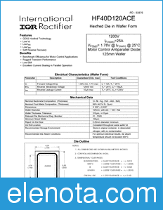 International Rectifier HF40D120ACE datasheet